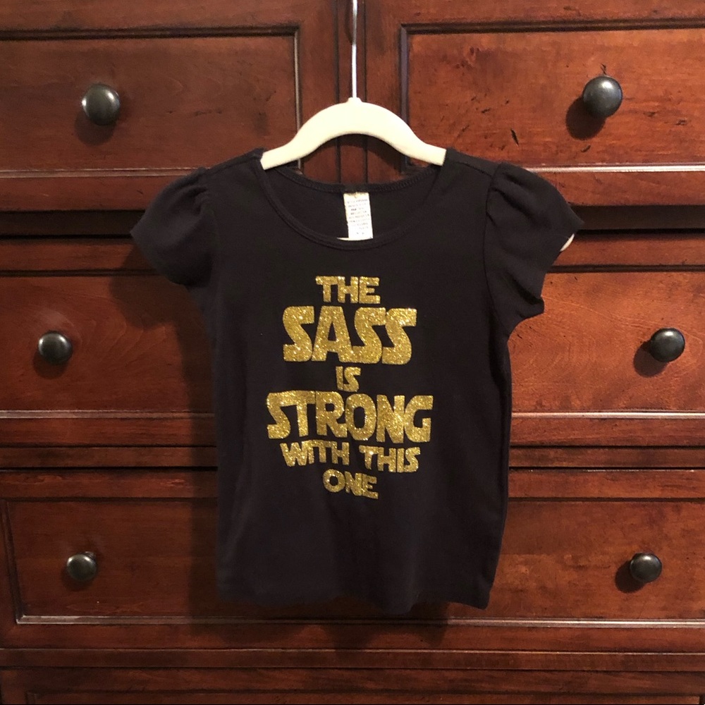 Girls 5/6 Star Wars sass shirt